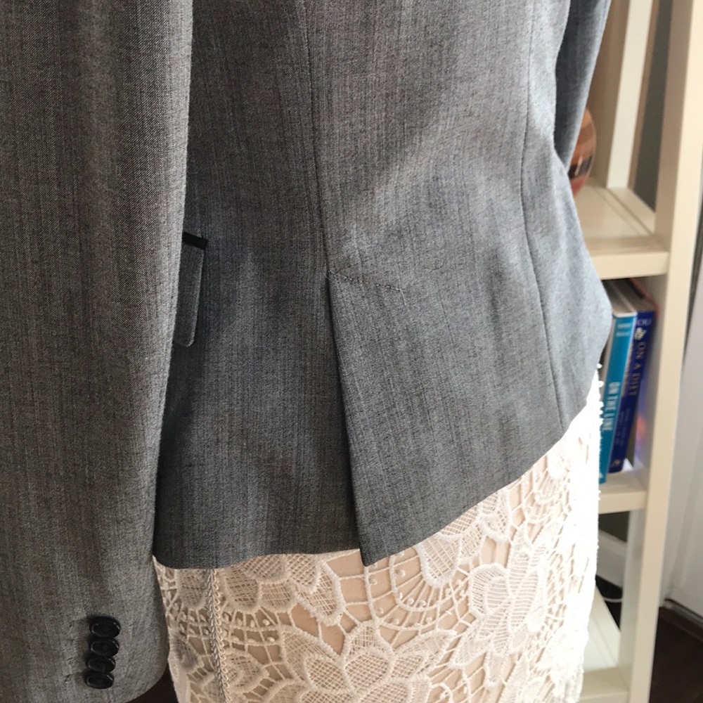 Express Blazer Gray Black Jacket - image 8